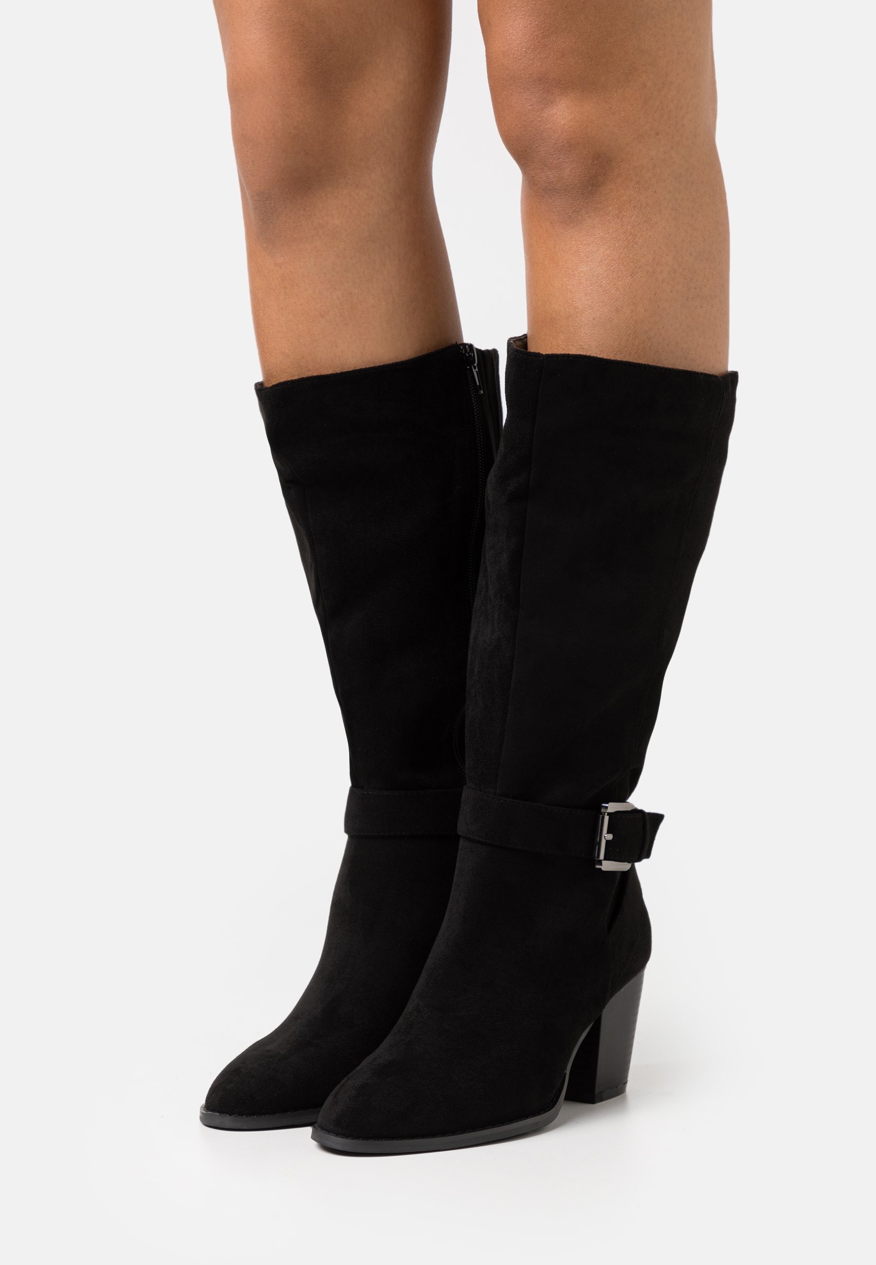 evans knee high boots