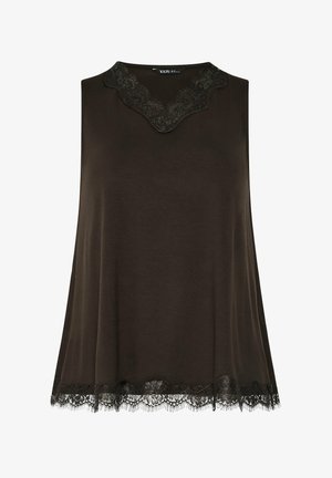 Yours Clothing, PLUS SIZE VESTS & CAMIS - Top - chocolate
