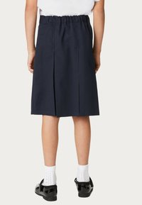 Marks & Spencer PERMANENT PLEAT - Falda acampanada - navy