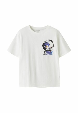 Name it NKMFITUS SONIC SS NREG BOX SKY - T-shirt imprimé - bright white