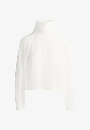 OYSHO, CHECK TRACK JACKET - Veste légère - white