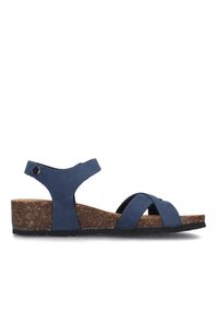 BioNatura Sandali con zeppa - blue