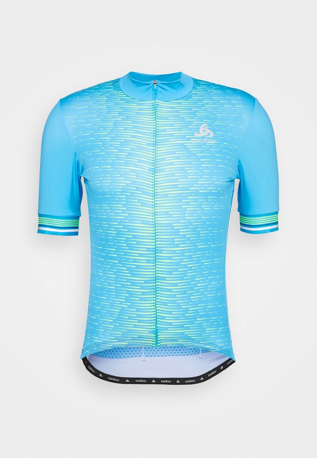 STAND UP COLLAR FULL ZIP - T-Shirt print - horizon blue