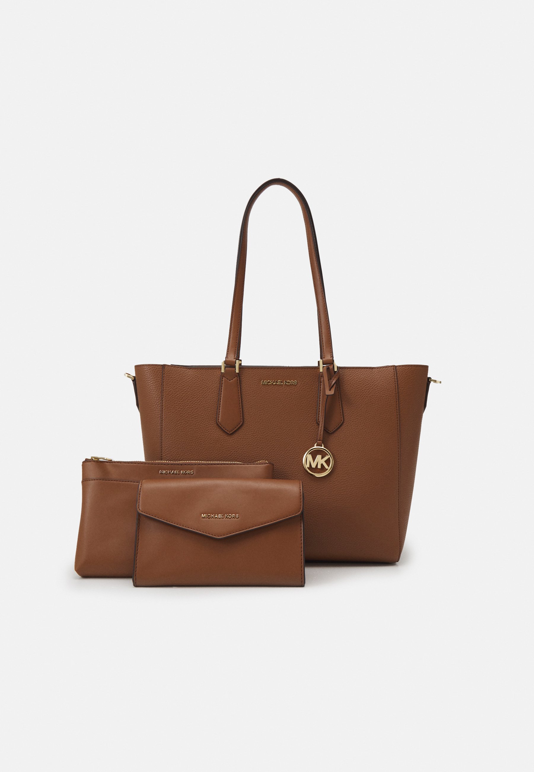 MICHAEL Michael Kors KIMBERLY 3 IN 1 TOTE SET - Bolso de mano -  luggage/marrón - Zalando.es