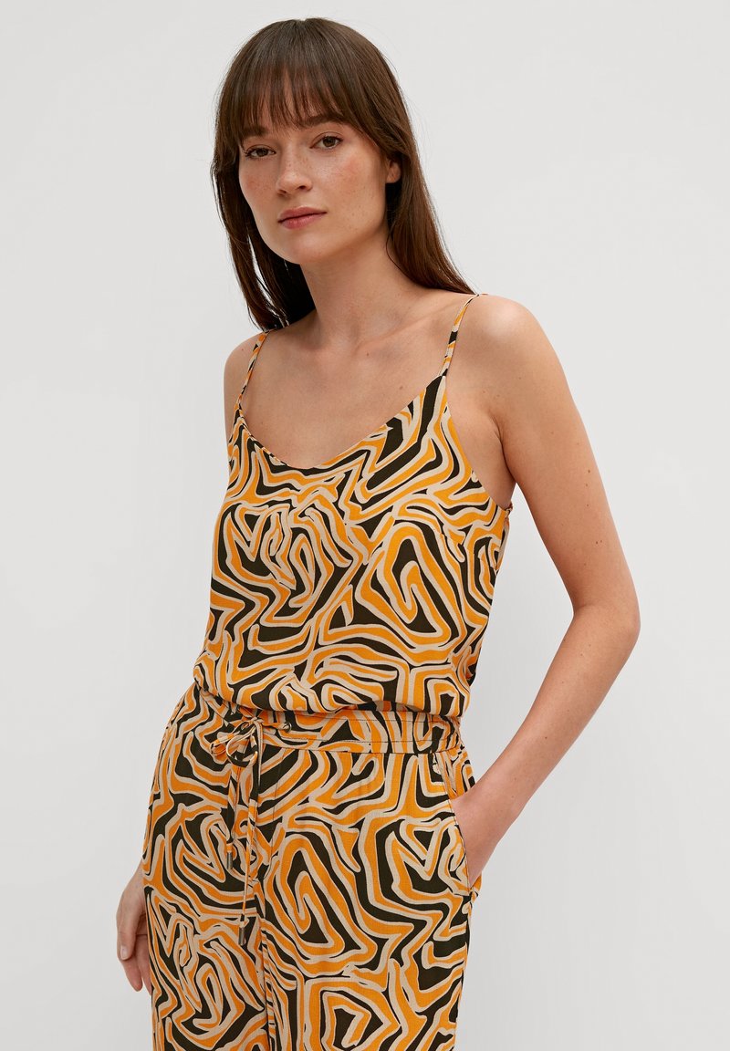 comma casual identity MIT SPAGHETTITRÄGERN - Top - schwarz