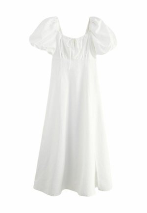 Next PUFF SLEEVE MIDI  - REGULAR FIT - Dienas kleita - white