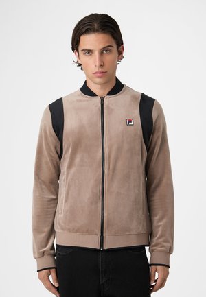 Fila APPAREL ADRIANO REGULAR TRACK - Chaquetas bomber - taupe gray/black