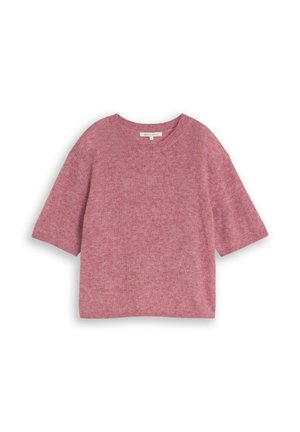 TOM TAILOR DENIM, T-Shirt basic - dusty berry melange