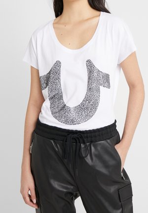 T-shirt med print - white