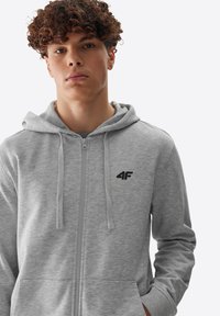 4F Sudadera con cremallera - cold light grey melange