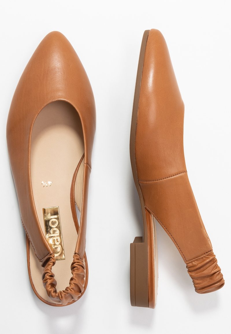 Gabor Slingback ballet pumps cognac (Pre-owned) Zalando