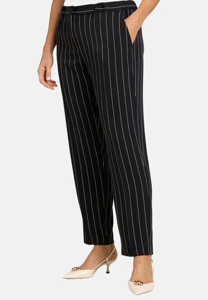 Luisa Viola, PANTALONI A SIGARETTA GESSATO - Broek - nero