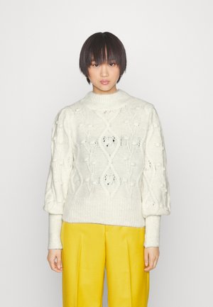 ONLPOPPY HIGHNECK PULLOVER - Strikkegenser - melange