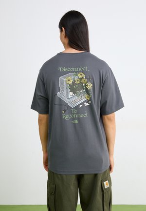 The North Face CONNECTED RELAXED TEE GRAPHIC - Print T-shirt - anthracite grey