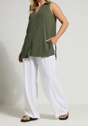 Košilová halenka  - khaki