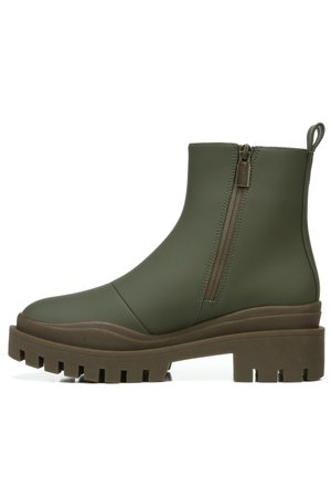 KARSEN - Platform ankle boots - olive wp rubber synthetic