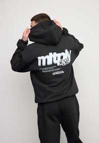 Multiply Apparel OVERSIZE HEAT - Mikina so zipsom - black soda washed