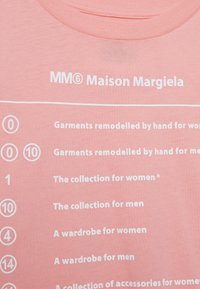 MM6 Maison Margiela MAGLIETTA UNISEX - Triko s potiskem - peach pink