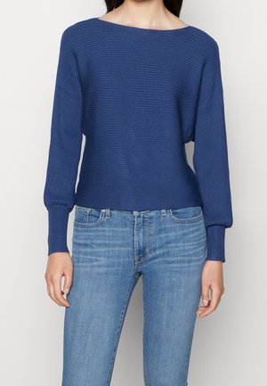 Stickad tröja - dark blue