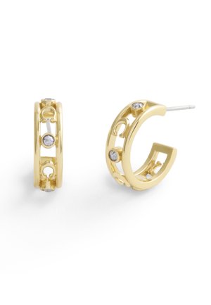 SIGNATURE OPEN HOOP - Orecchini - gold-coloured