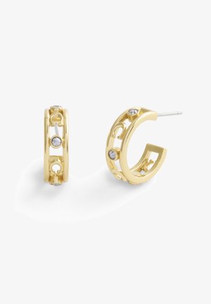 COACH SIGNATURE OPEN HOOP - Boucles d'oreilles - gold-coloured