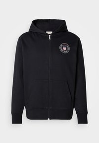 GRAPHIC FULL ZIP HOODIE - Camisola com fecho - black