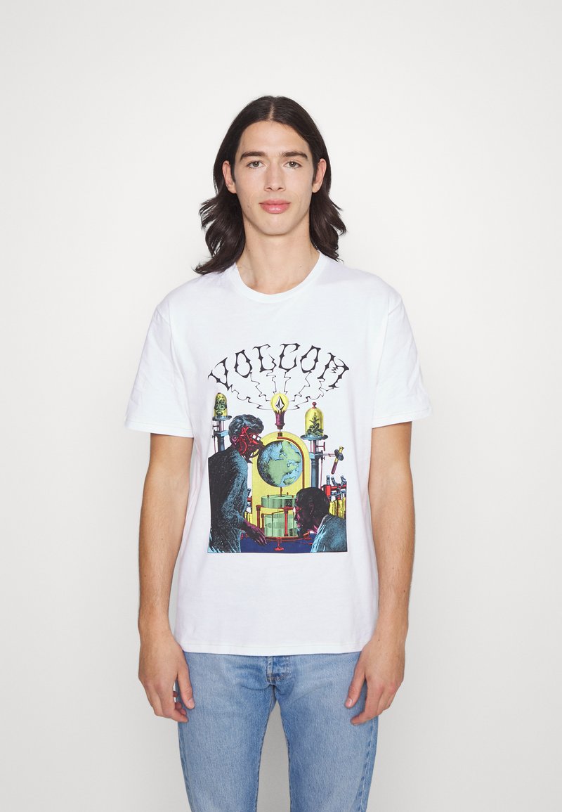 Volcom ELZO DURT - T-shirt estampada - white
