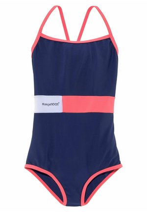 KangaROOS Swimsuit - marine/pink/weiß