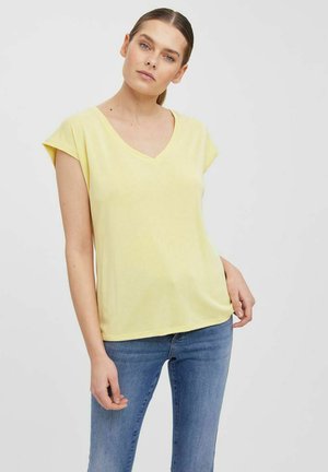 FILLI V NECK GA NOOS - T-shirt basic - lemon meringue