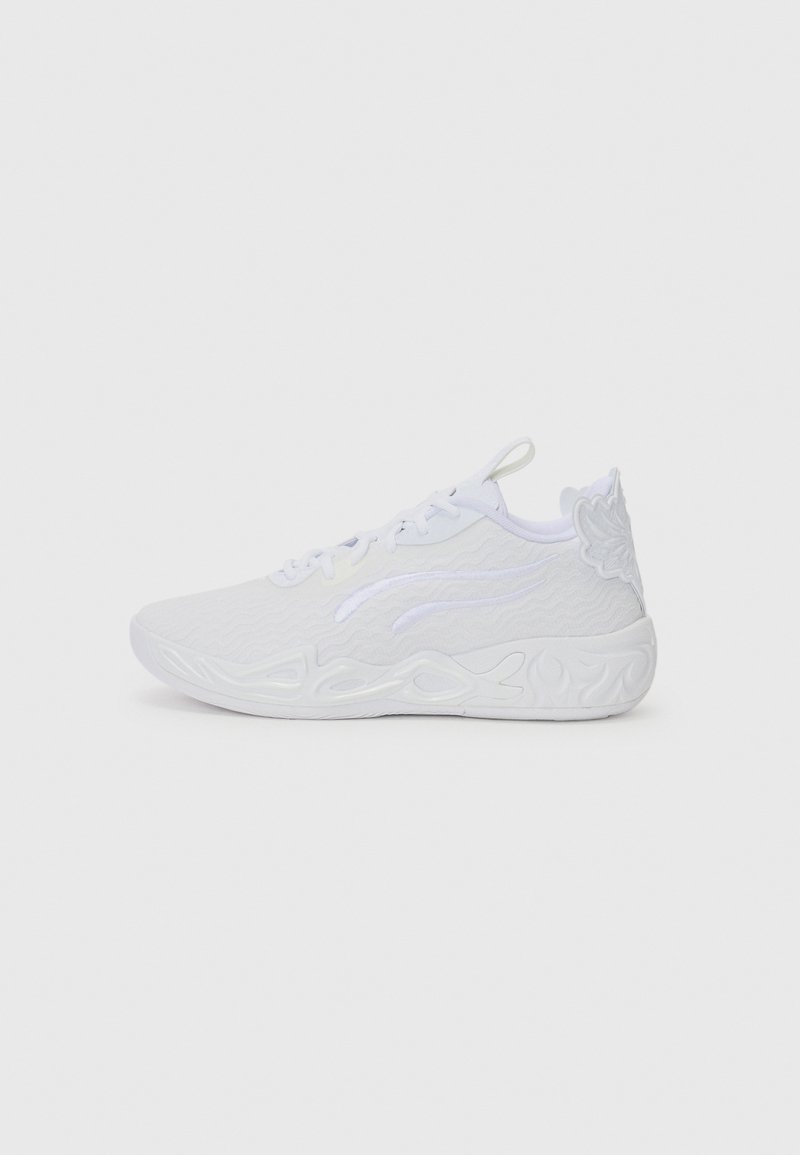 Puma UNISEX - Basketball shoes - white/sun struck/white - Zalando.ie