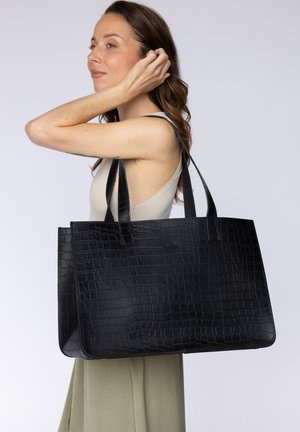 Gusti Leder, SHOPPER AGATHA - Tote bag - schwarz muster