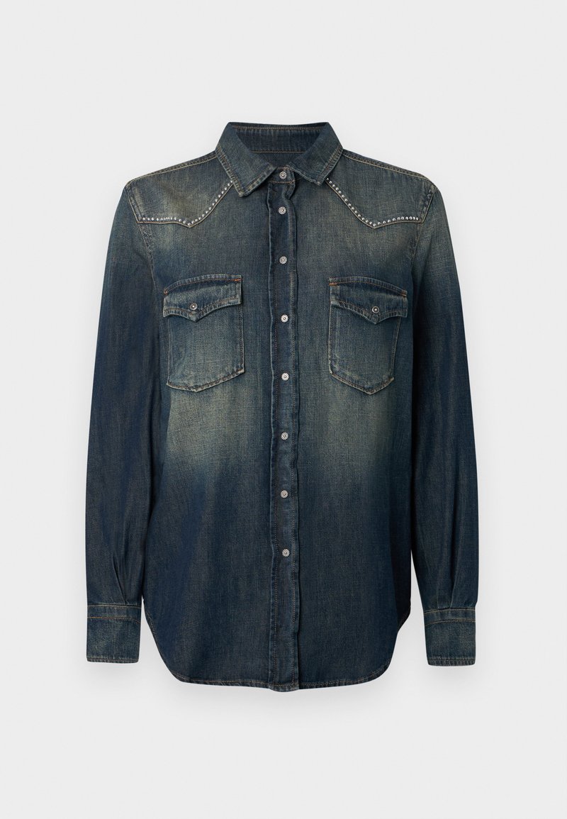 Dondup Overhemdblouse blauw denim/bluedenim Dondup Overhemdblouse blauw denim/bluedenim