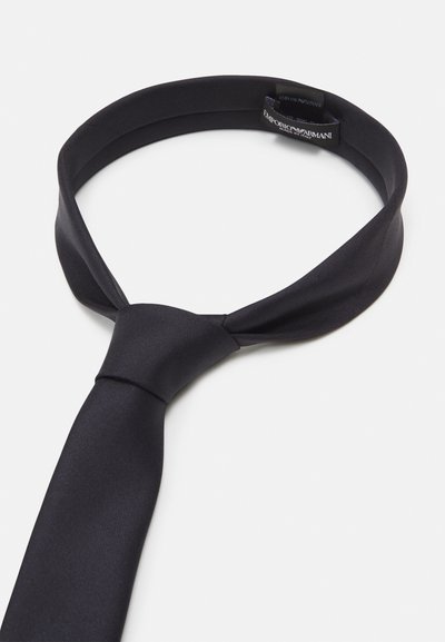 Joselin Cravatta Unisex In Poliestere, Nero, 2 Pezzi - Lunghezza 145 Cm, Larghezza 5 Cm - Modello Stretto