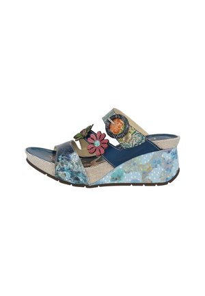 Heeled mules - jeans