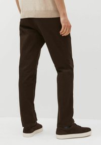 Next - SLIM FIT STRETCH - Chinos - chocolate brown Miniatyrbild 1