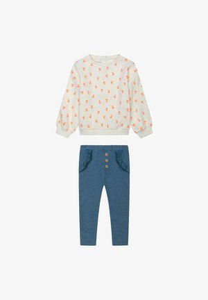 LEGGINGS SET - Sportinis megztinis - cream blue