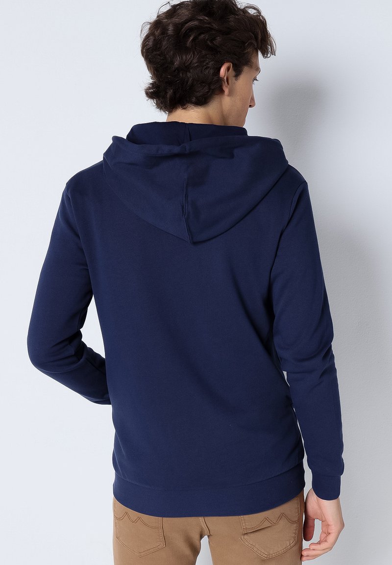 Six Valves BASIC-MIT KAPUZE Sweat zippé blau/bleu