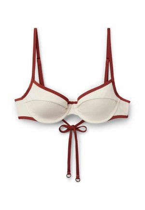 Calzedonia, BICOLOR PIPING BALCONETTE - Haut de bikini - red
