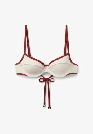 Calzedonia, BICOLOR PIPING BALCONETTE - Haut de bikini - red