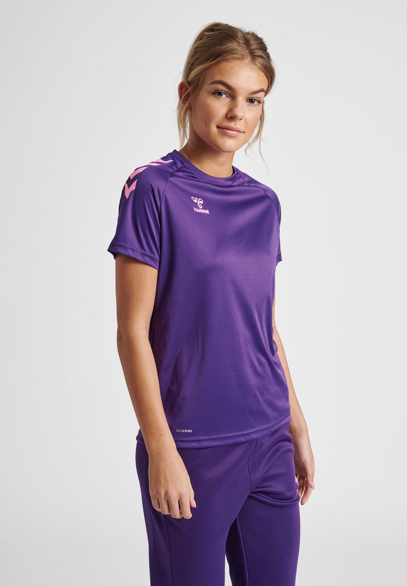 Hummel XK CORE POLY - T-shirts print - acai