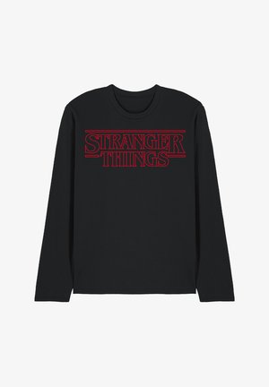 NETFLIX, STRANGER THINGS OUTLINE LOGO - Langarmshirt - black