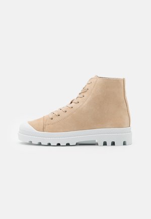 Bottines à lacets - beige