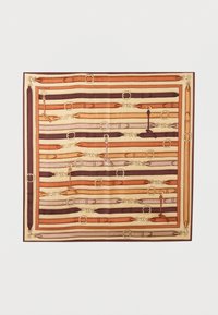 MULTI BELT PRINTED SQUARE UNISEX - Halsdoek - tan