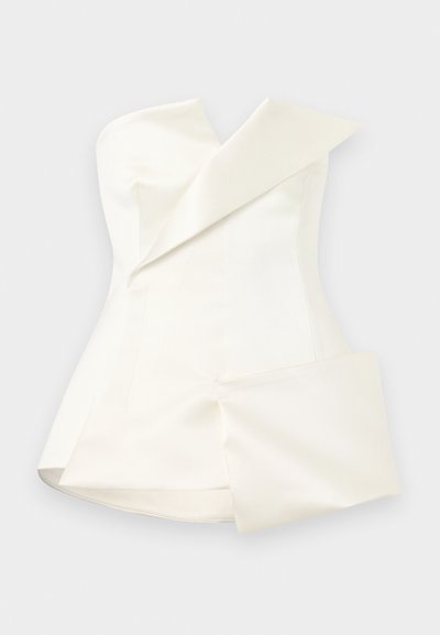 A.W.A.K.E. MODE CORSETED TUXEDO  - Top - ivory