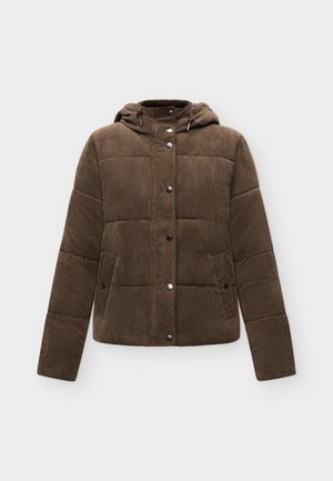 JDY, JDYVITA CORD SHORT HOOD PUFFER OTW YFM - Veste d'hiver - delicioso