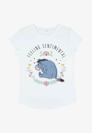 Disney, DISNEY WINNIE THE POOH EEYORE FLOWERS - T-shirt z nadrukiem