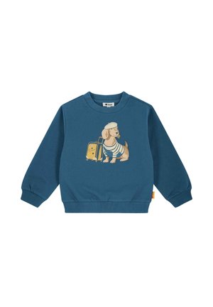 Steiff, SWEATSHIRT WOOF & FLUFF - Sweatshirt - dark denim