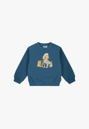 Steiff, SWEATSHIRT WOOF & FLUFF - Sweatshirt - dark denim