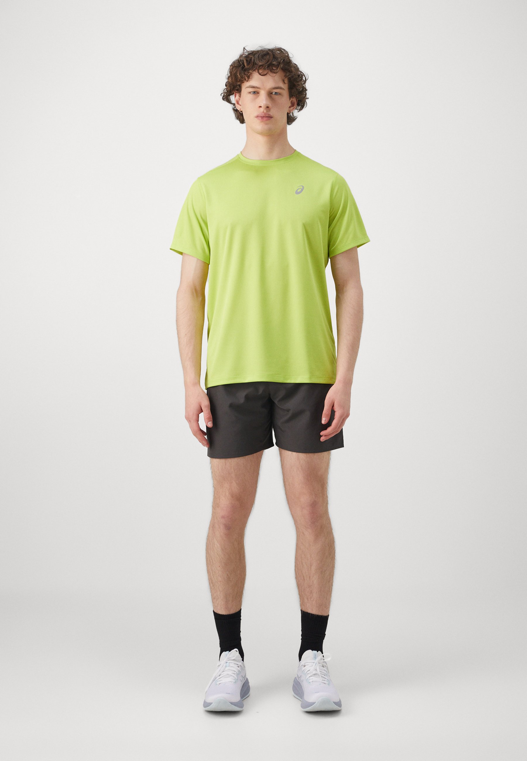 ASICS CORE TOP - Sports T-shirt - neon lime/neon green - Zalando.co.uk