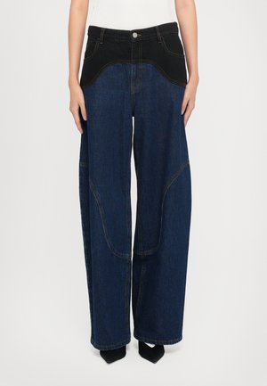 NAPOLEN - Wide Leg - blue/black